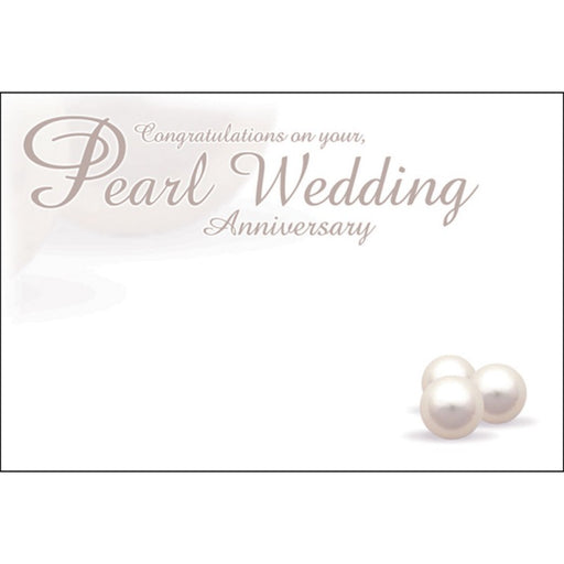 Pack of 50 Florist Cards - Pearl Wedding 