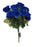 10 Head Open Rose Bush - Royal Blue