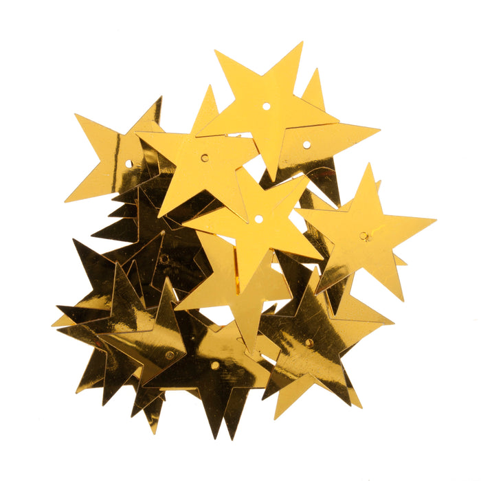 30mm Sequins Stars Gold x23
