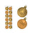 12 x 3cm Mini Baubles - Gold