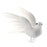 Flying White Doves - 12cm Long - 3 pairs per pk