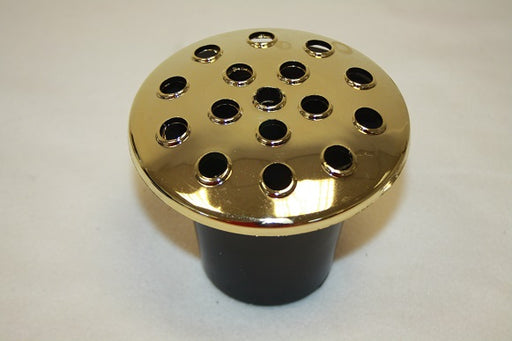 black with gold lid memorial pot 