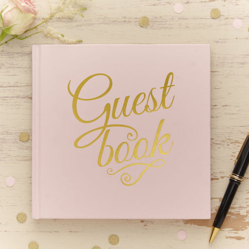 Gold Foiled Guest Book - Pastel Perfection