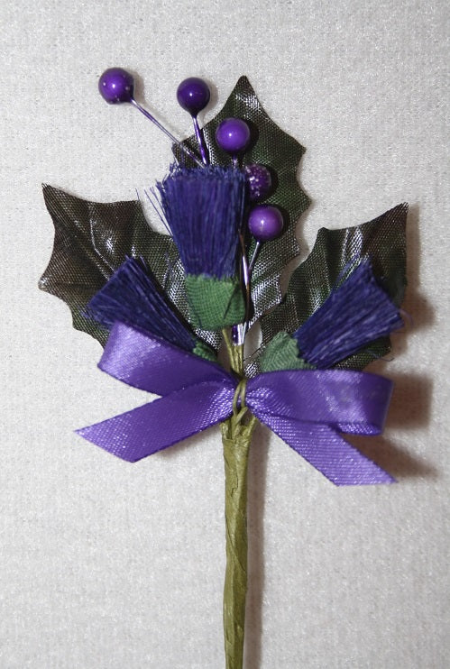 12 x purple thistle L705