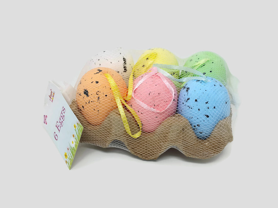 6 Speckled Eggs in Egg Box