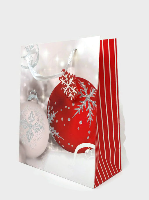Christmas Gift Bag - 26 x 32 x13cm  - Festive Bauble