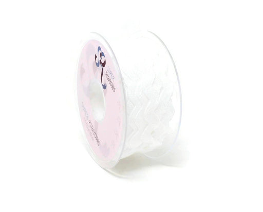 Ric Rac Ribbon Reel - 13mm x 20m - White