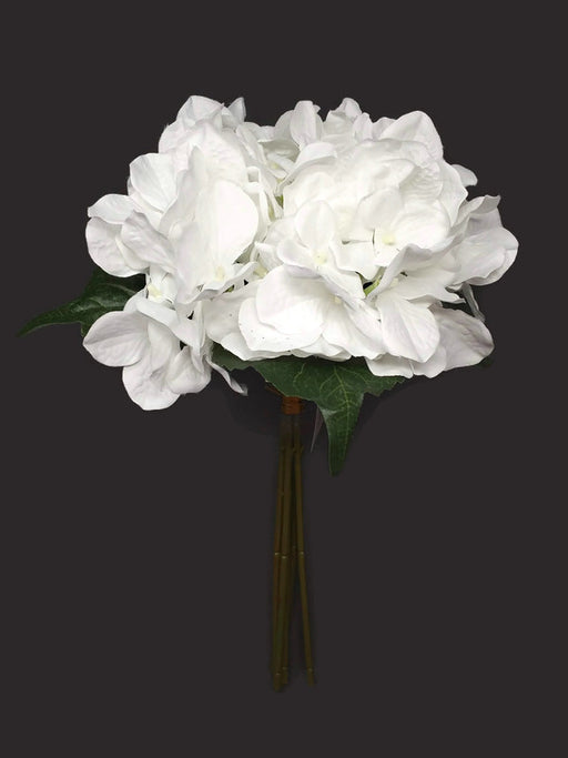 6 Stem Hydrangea Bunch x 28cm - White