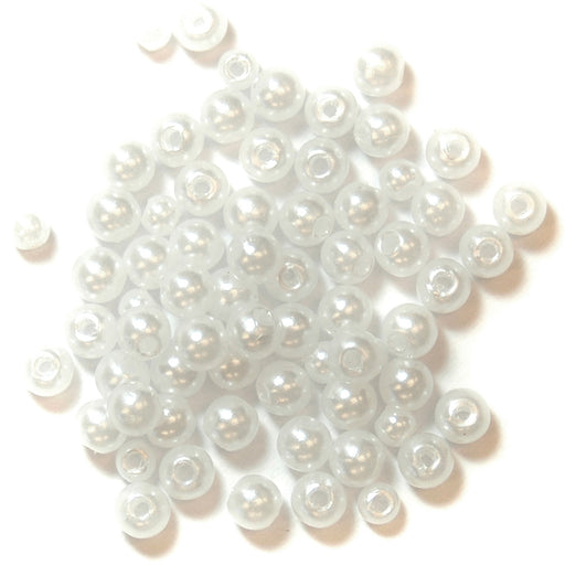 Pack of 86 Pearl Beads 4mm