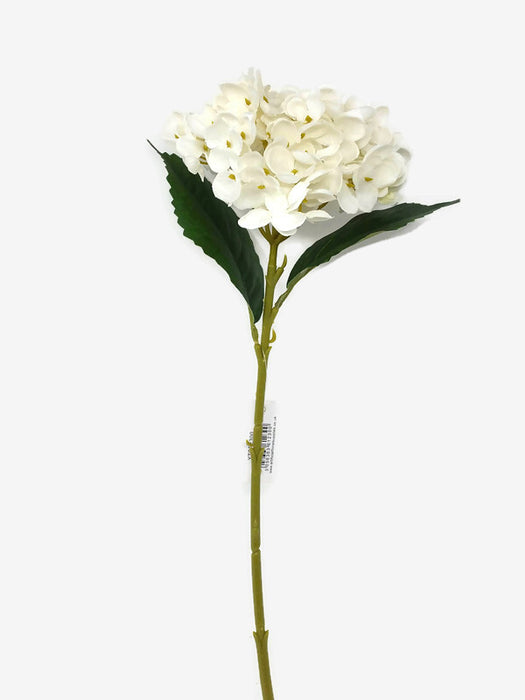 45cm White Hydrangea Stem