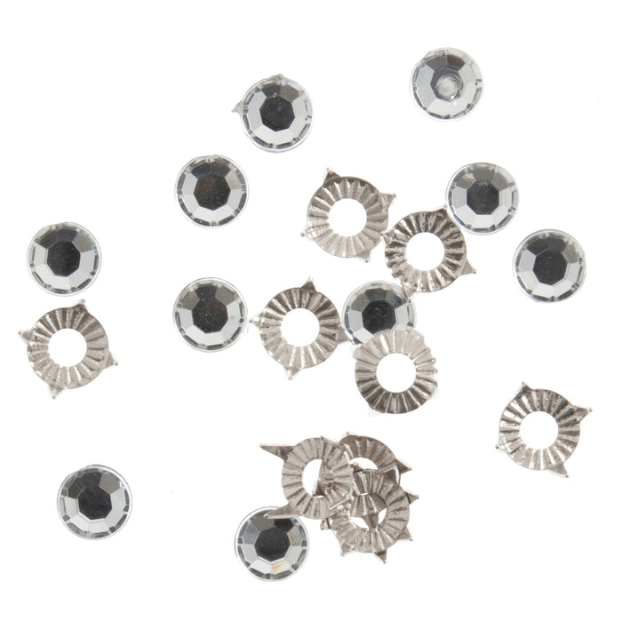 5mm Clip On Rhinestone X 10PCS