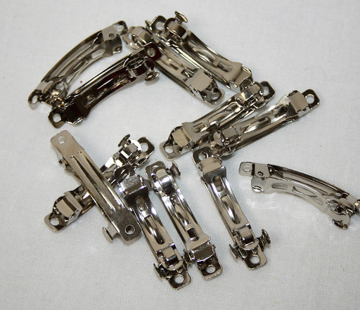 Pack of 12 Silver Metal Hair Clips