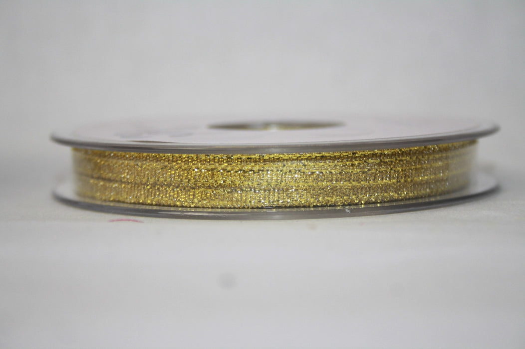 Gold Lurex Sparkle Ribbon 3mm x 50m