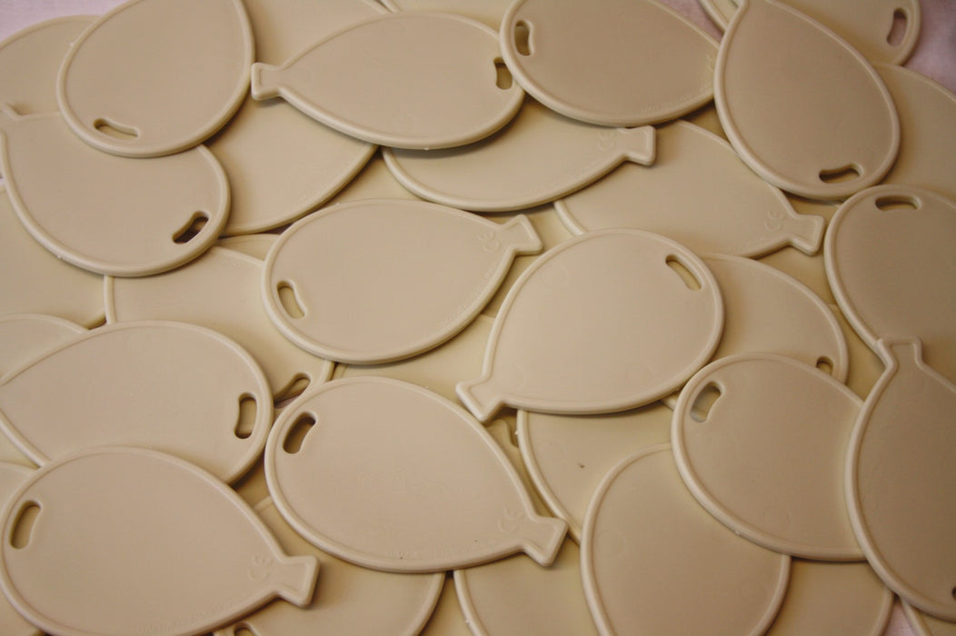 Helium Balloon Shaped Weights - Ivory