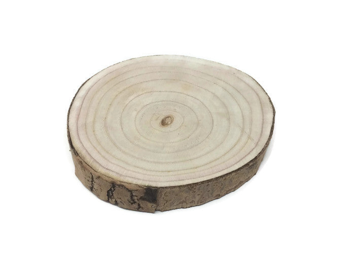 3.5cm Thick Round Wood Slice 33 - 37cm Diameter