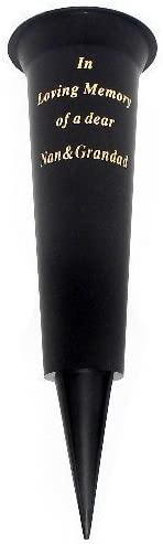 Grave Vase Spike In Loving Memory - Nan & Grandad