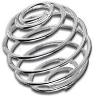 Wire Beading Cage Silver, Pack of 3, Approx 15mm