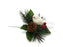White Bird & Berries Snow Pick with Pine Cone x 18cm - Pack of 12