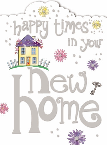 7x5 inch Card - Happy Times In Your New Home