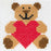 My First Cross Stitch Kit - Teddy With Heart