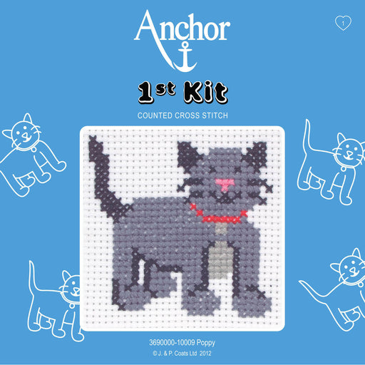 My First Cross Stitch Kit Cat