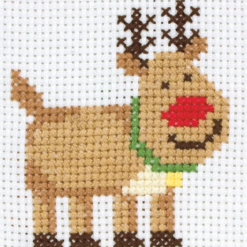 My First Cross Stitch Kit - Rudolph