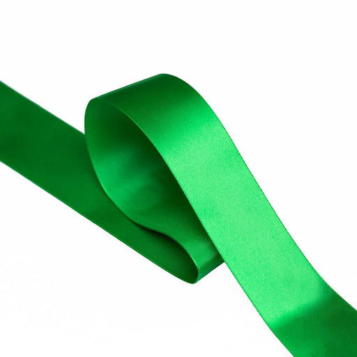 38mm x 20m Double Faced  Satin Ribbon - Emerald Green