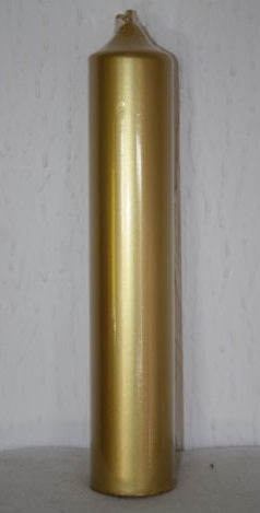 265mm/50mm Gold Chapel Candle