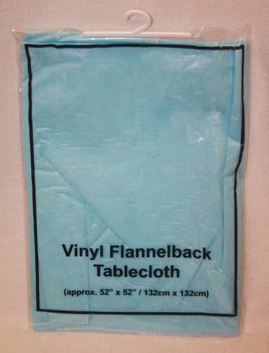 blue flannel back tablecloth 