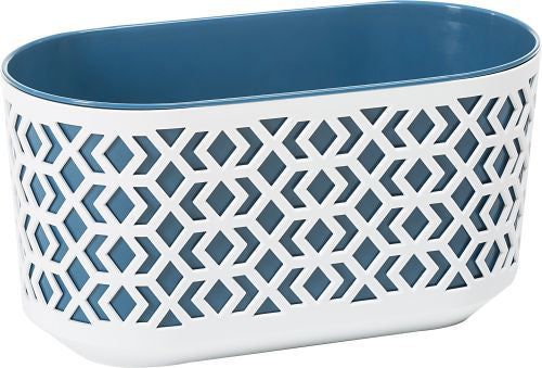 Aztec Trough 40cm - Blue/White