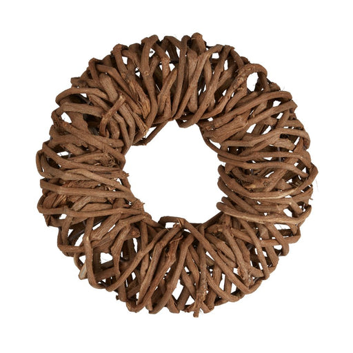 Modern Woven Natural Carrizo Wreath - 27cm