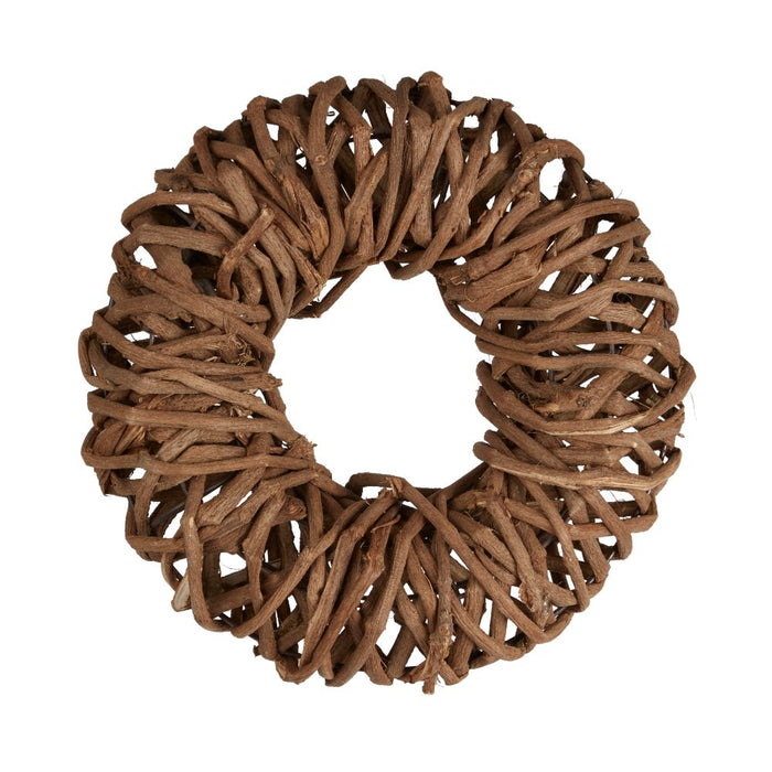 Modern Woven Natural Carrizo Wreath - 37cm