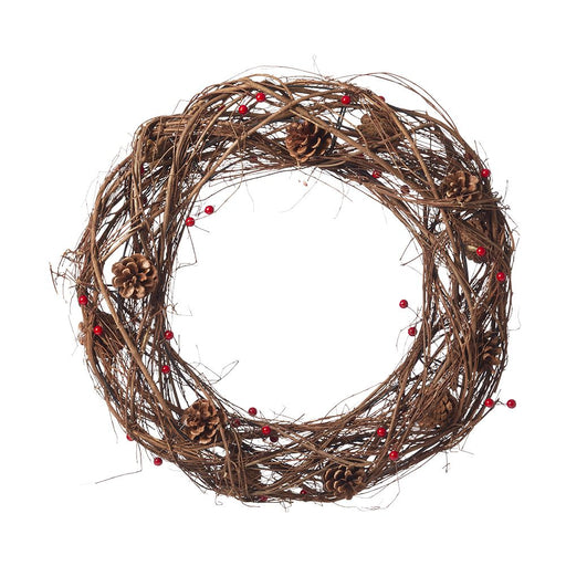 Natural Aspen Woven Twig Wreath - 30cm