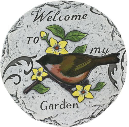 Cement Stepping Stone x 25cm -  Welcome To My Garden