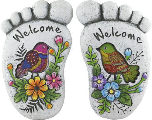 Single Cement Stepping Stone Foot -  Welcome -  Price Per Single Foot