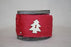 Red 4.5 Cm x 3m Muslin Ribbon With Wooden Christmas Trees