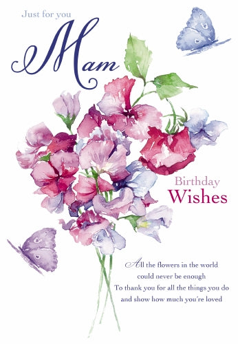 7x5" Card -  Happy Birthday Mam