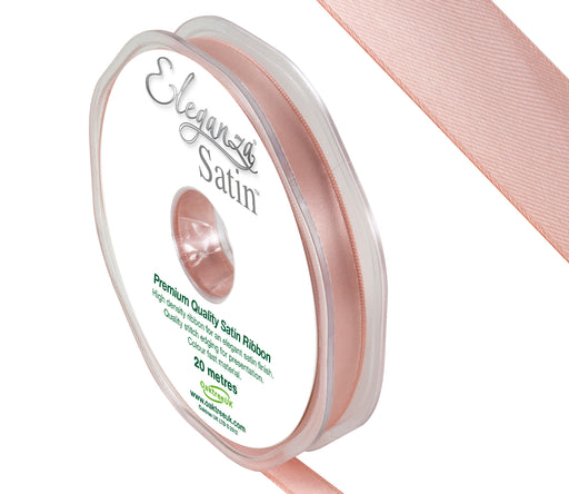 Double Faced Satin Ribbon - Rose Gold - 10mm x 20m