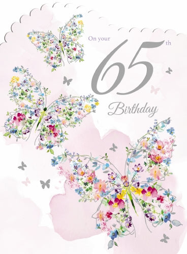 7x5" Card -  65th Birthday