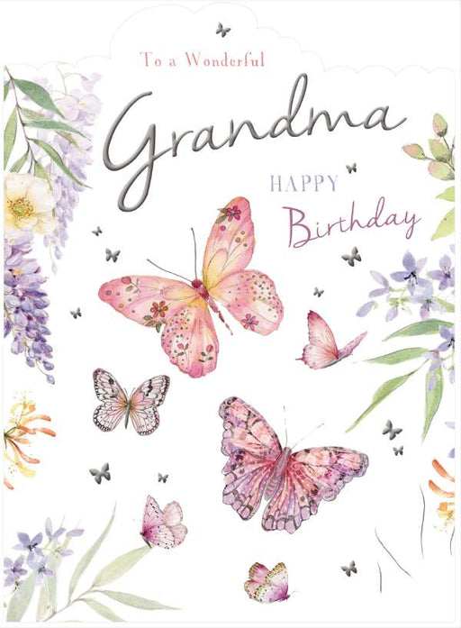 7x5" Card -  Happy Birthday Grandma