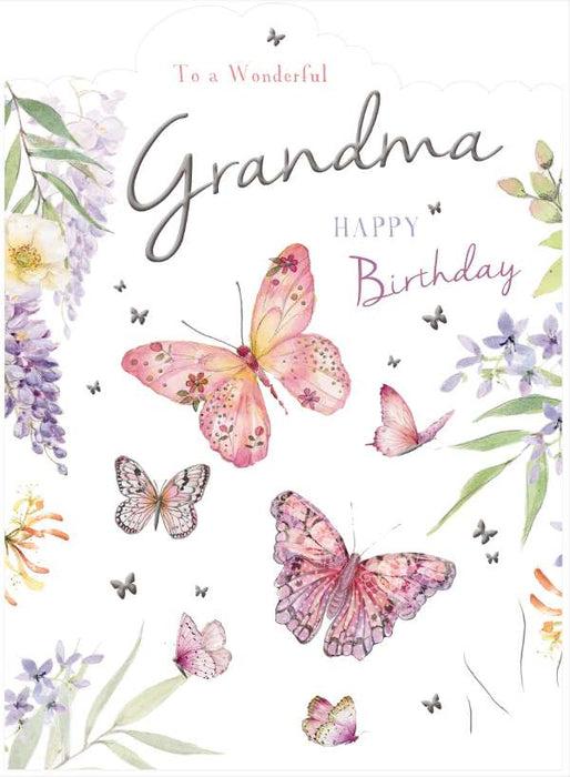 7x5" Card -  Happy Birthday Grandma