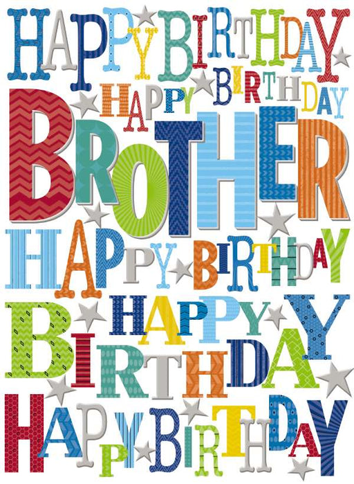 7x5" Card -  Happy Birthday Brother