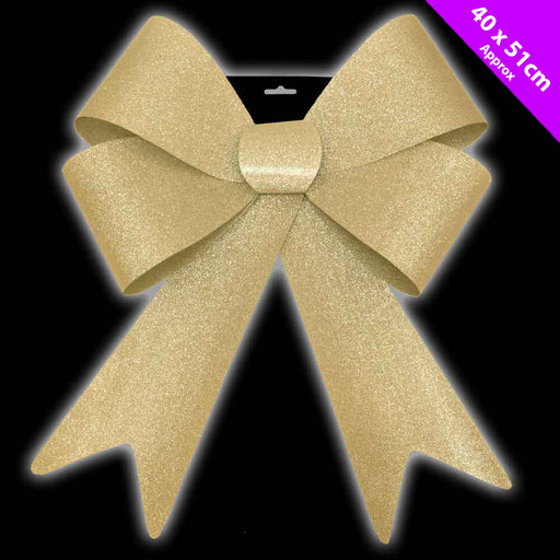 Giant Gold Glitter Bow 