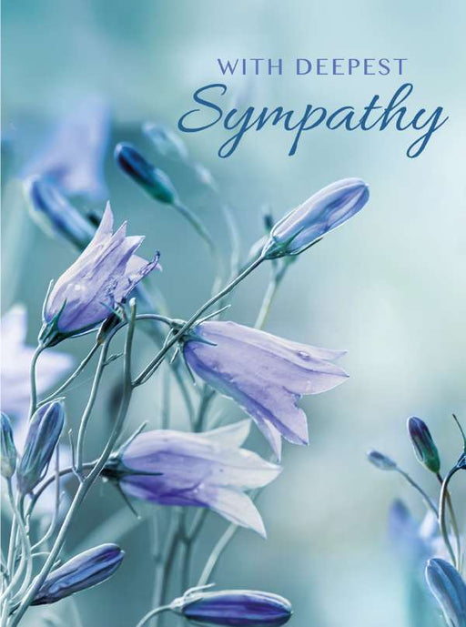 7x5" Card - With Deepest Sympathy - Bluebell image