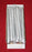 250 mm x 23 mm Tapered Candles Box of 12 - Silver Metallic 