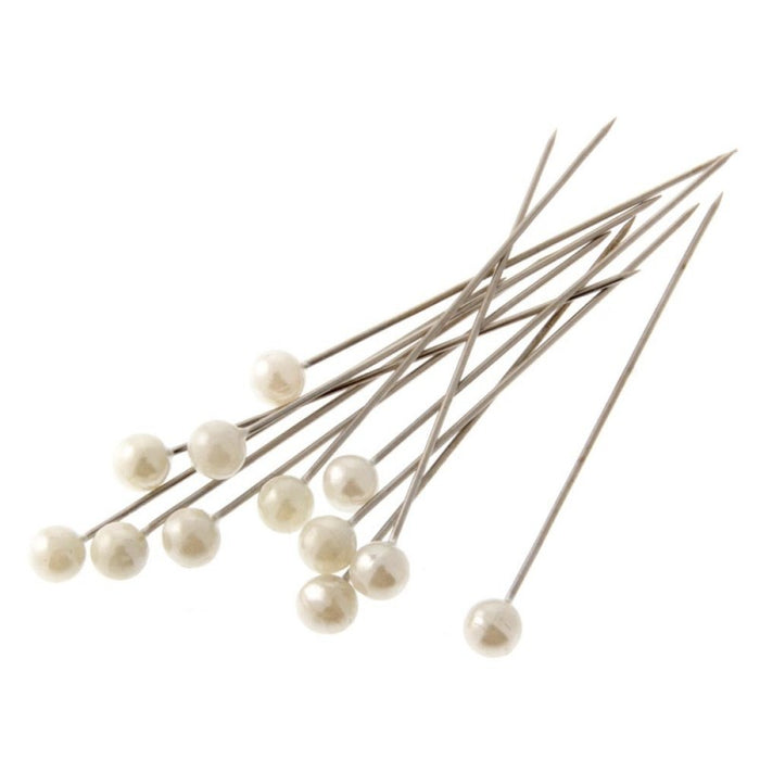 4mm Pearl Headed Corsage Pins - 4cm Pin - 144pcs per pack - Cream