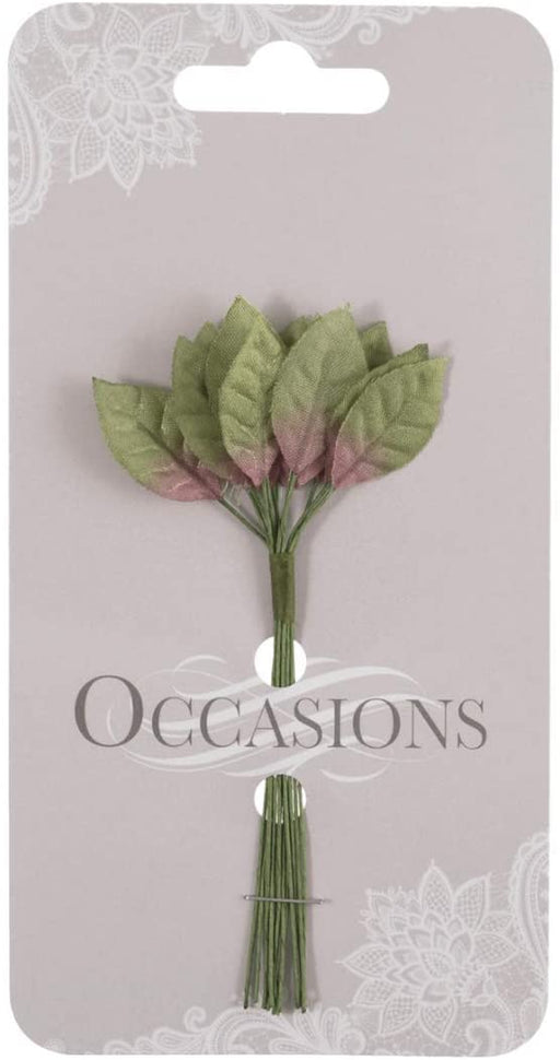 Tiny Mini Rose Leaf - 12 Stems