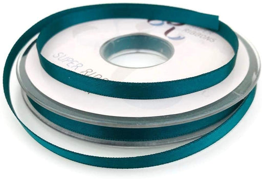 10mm x 20m Double Faced  Satin Ribbon -Teal