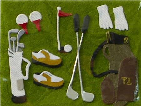 Golf Card Topper embellishment