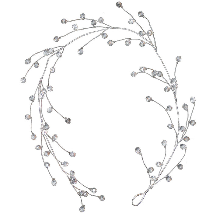 1.15m Wired Crystal Garland — Artificial Floral Supplies